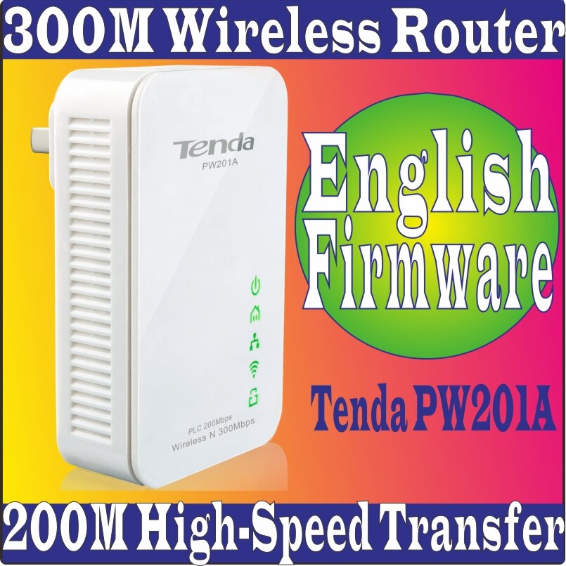 EnglishFirmware  1pcs Tenda PW201A  ¼  ̴ Ʈũ Ȯ N300 WiFi ֽ 300M Ű